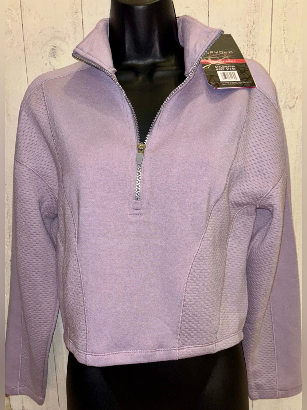 NWT! Spyder Activewear Half Zip Pullover